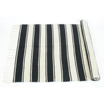 Black + White Stripe Rug