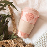 Seashells Cafe Yo Cup | Bamboo Reusable Cup