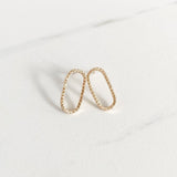 Aurora Stud Earrings - Silver and Gold