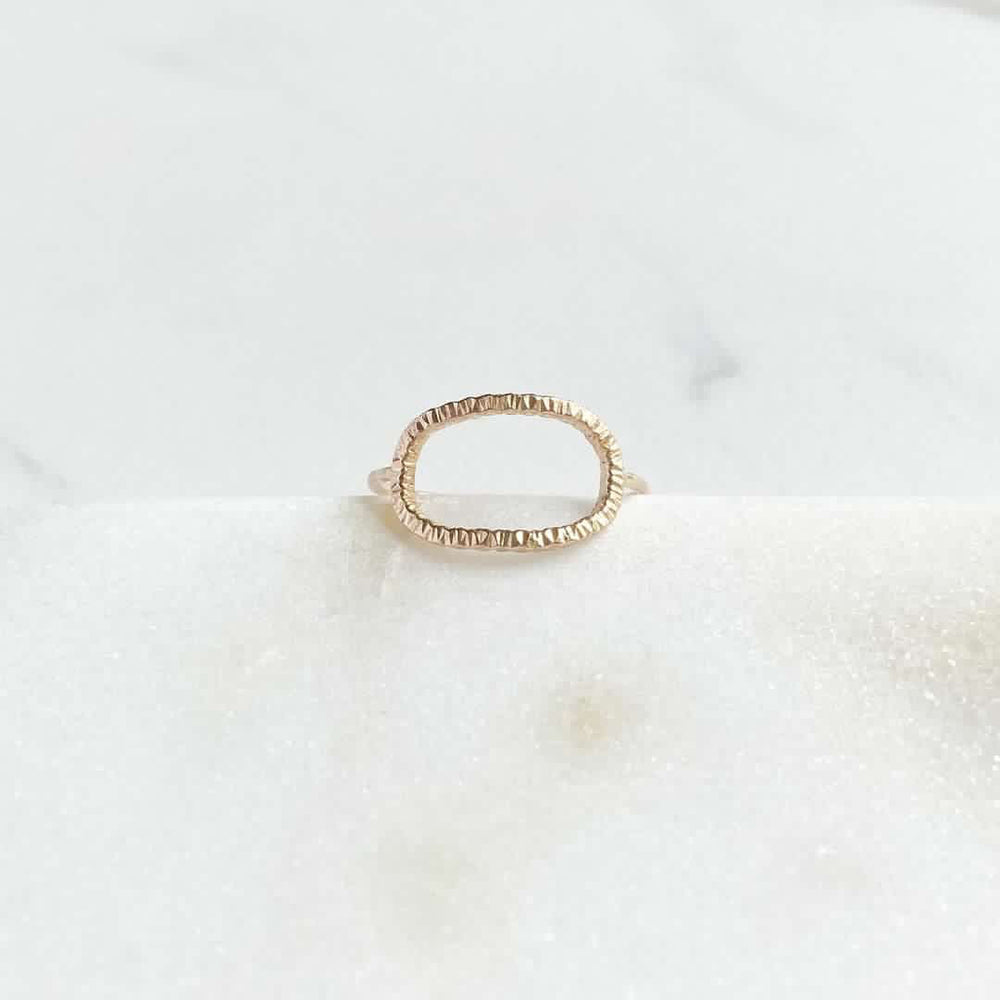 Gentle Contours Ring - Gold and Silver