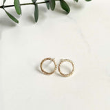 Radiant Glow Studs - Gold and Silver