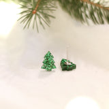 Glitter Tree Earrings