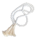 Wood Bead Garland | White