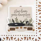 Billy Joel Record Player Clear Sticker