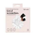 Towel Scrunchie 2 Pack - White