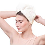 Quick Dry Hair Towel - Eco White