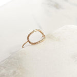 Gentle Contours Ring - Gold and Silver