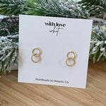 Mini Gold Links Earrings