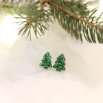 Glitter Tree Earrings
