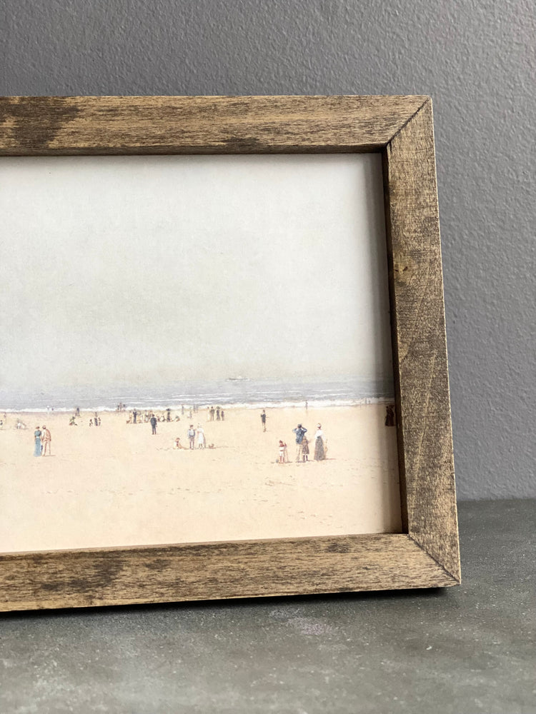 Vintage Rustic Coastal Sea Art Print |  5 x 7 Framed