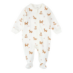 Corgi Print on Off-White Sleeper