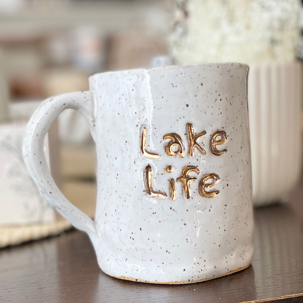 Lakelife Mug | Gold Accent