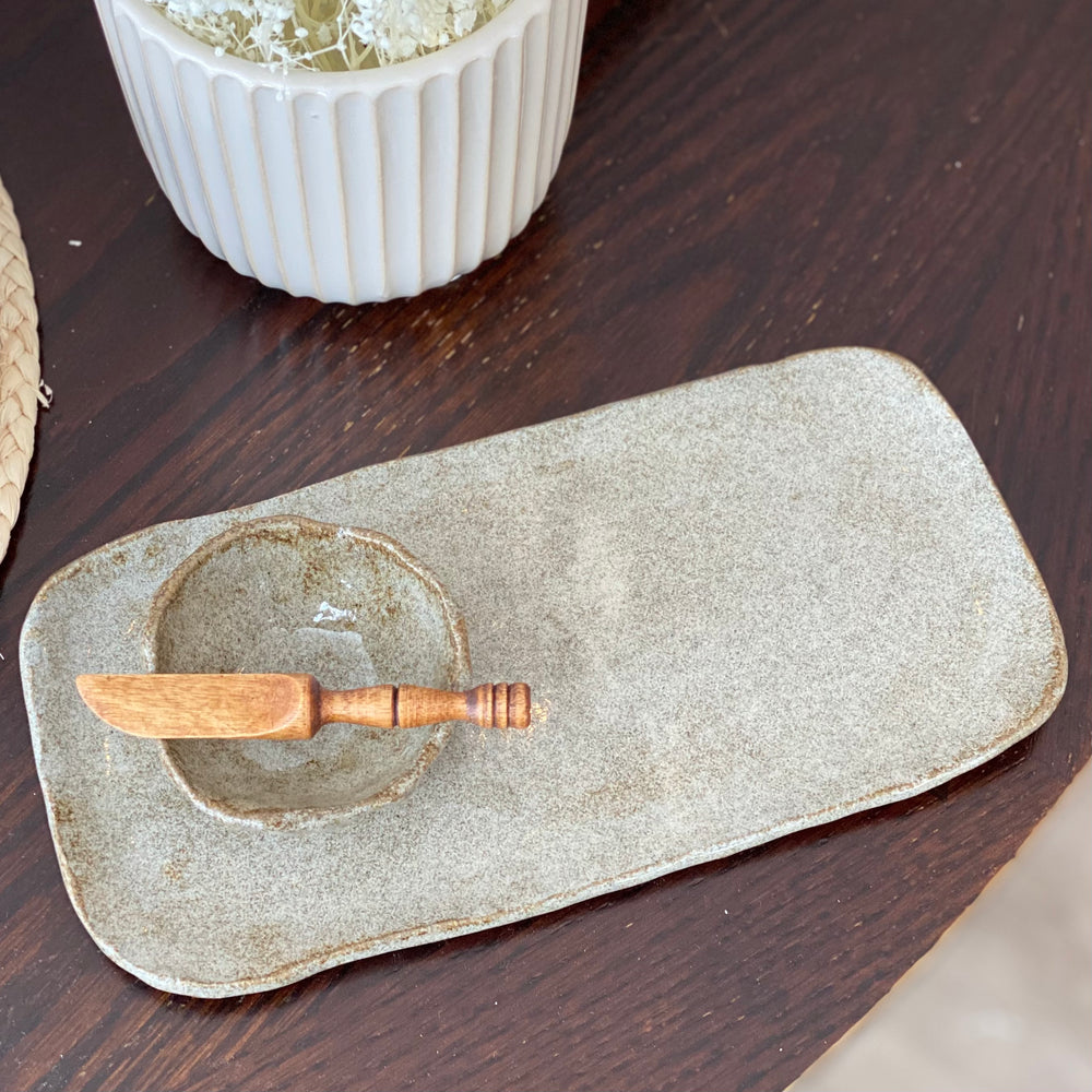 Stoneware Mini Charcuterie Set