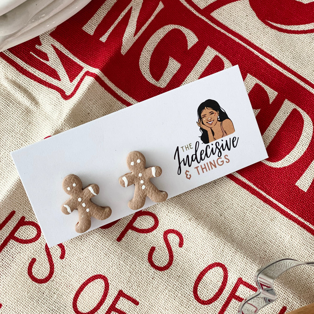 Gingerbeard Man Studs