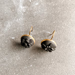 Mini Black Clay Floral | Drops