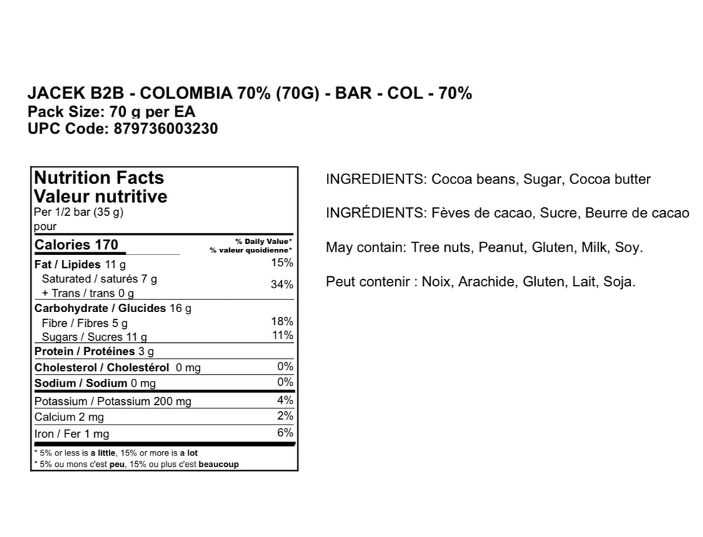 70% Columbia Bar