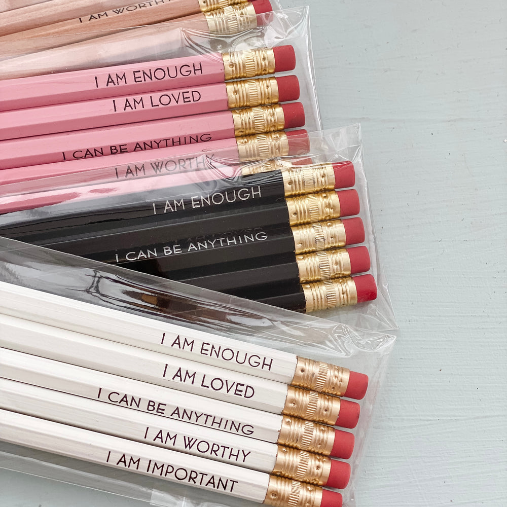 Kids "Self Love" Affirmation Pencils | Pack of 5