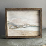 Vintage European Coastal Landscape Art Print | 8 x 10 Framed