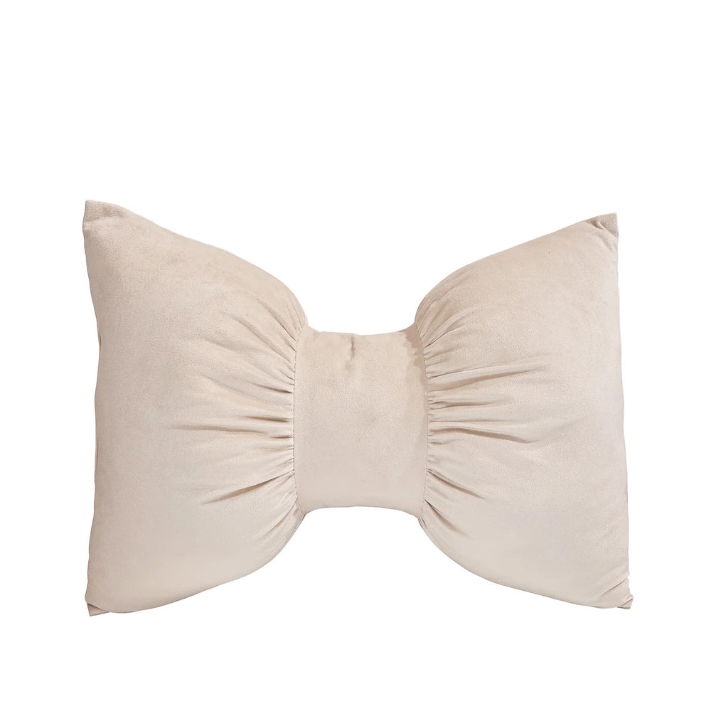 Bow Shaped Cushion | Champagne