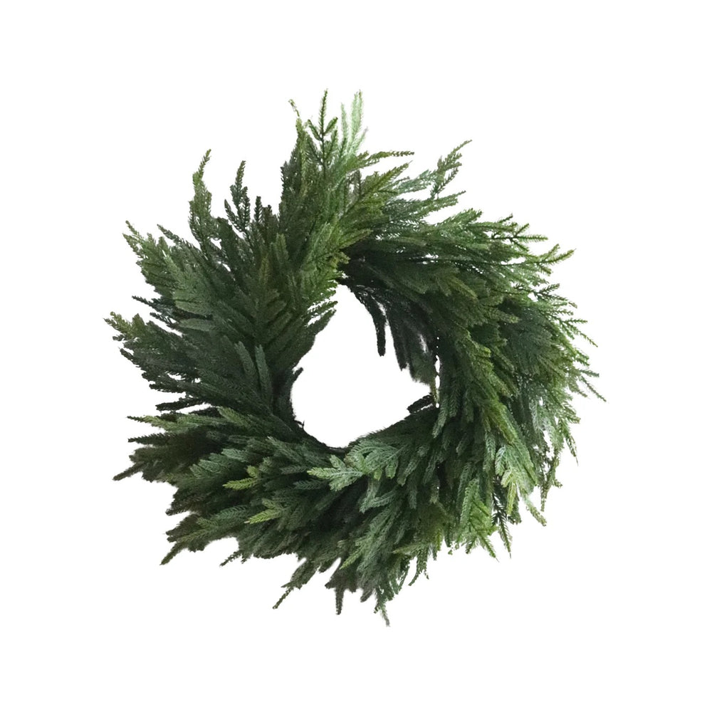 Norfolk Real Touch Pine Wreath 24"