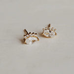 Oval Dianna Stud Earrings