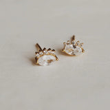 Oval Dianna Stud Earrings