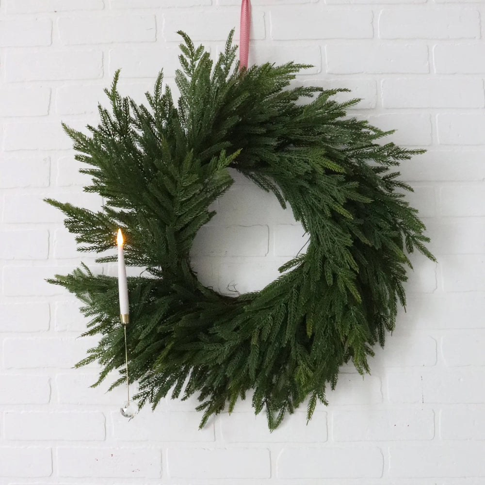 Norfolk Real Touch Pine Wreath 24"