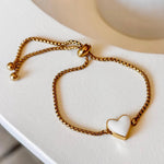 Puffy Heart Bracelet | Stainless Steel
