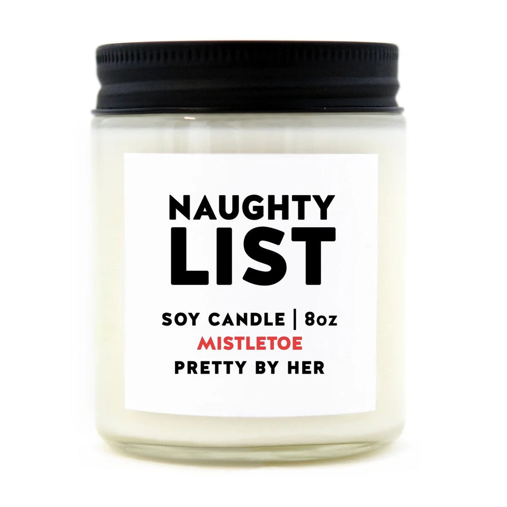 Naughty List Candle | Mistletoe