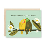 Congratulations, Love Birds Greeting Card