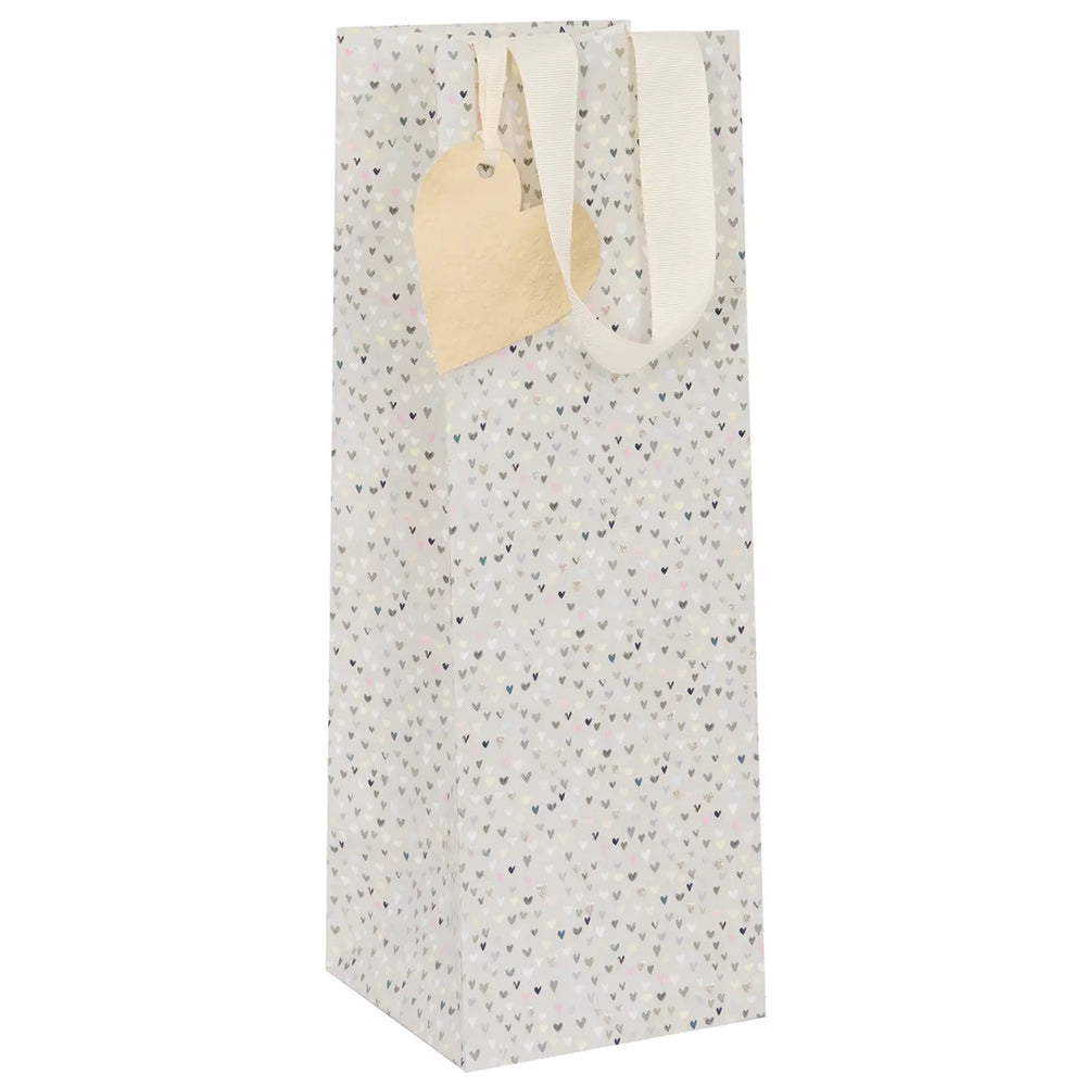 Cute Hearts Wine Bottle Gift Bag