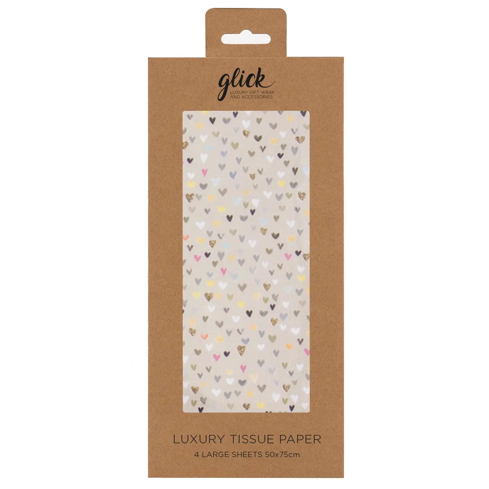 Cute Hearts Luxury Tissue Paper
