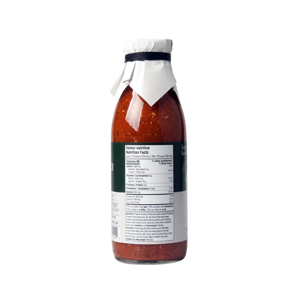 Basil + Pecorino Sauce