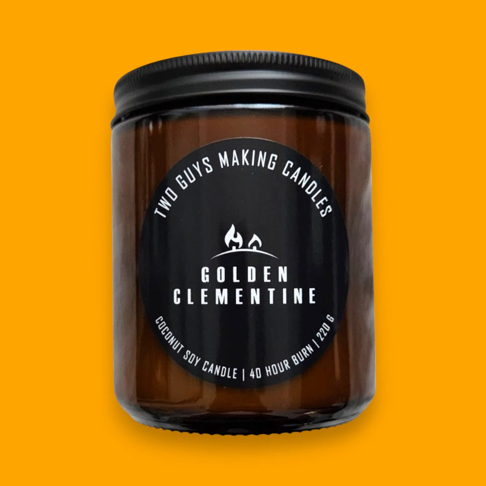 Golden Clementine Coconut Soy Candle | Woodwick