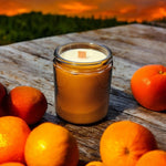 Golden Clementine Coconut Soy Candle | Woodwick
