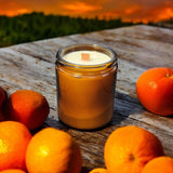 Golden Clementine Coconut Soy Candle | Woodwick