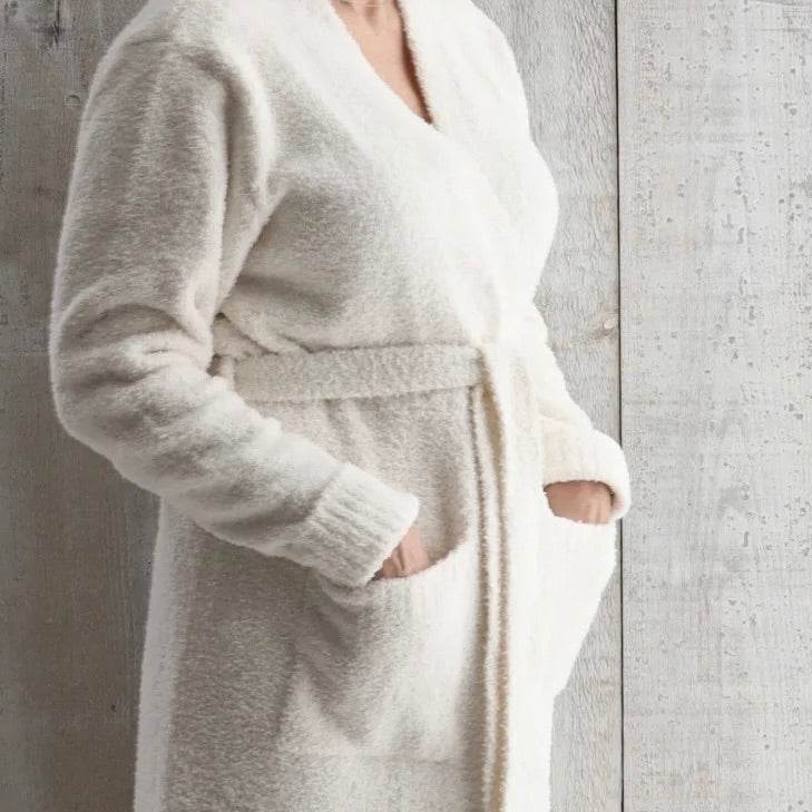 Luxe Knit O/S Robe | Cream