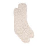 Tweed Chenille Lounge Socks | Tan