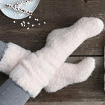 Tweed Chenille Lounge Socks | Tan