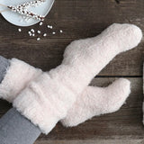 Tweed Chenille Lounge Socks | Tan
