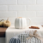 Pumpkin Shaped Mug | White