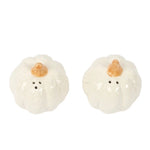 Pumpkin Salt + Pepper Shaker Set | White