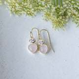 Tasia Earrings | Rose Quartz