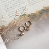 Pumpkin Hoop Earrings