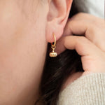 Pumpkin Hoop Earrings