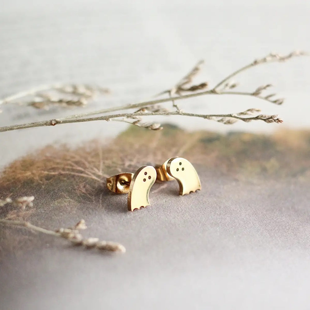 Mini Ghost Earrings