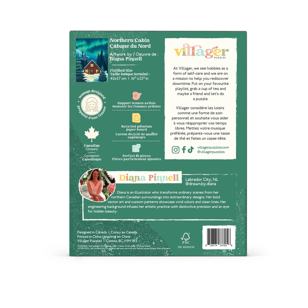 Northern Cabin | 500-Piece Puzzle for Adults