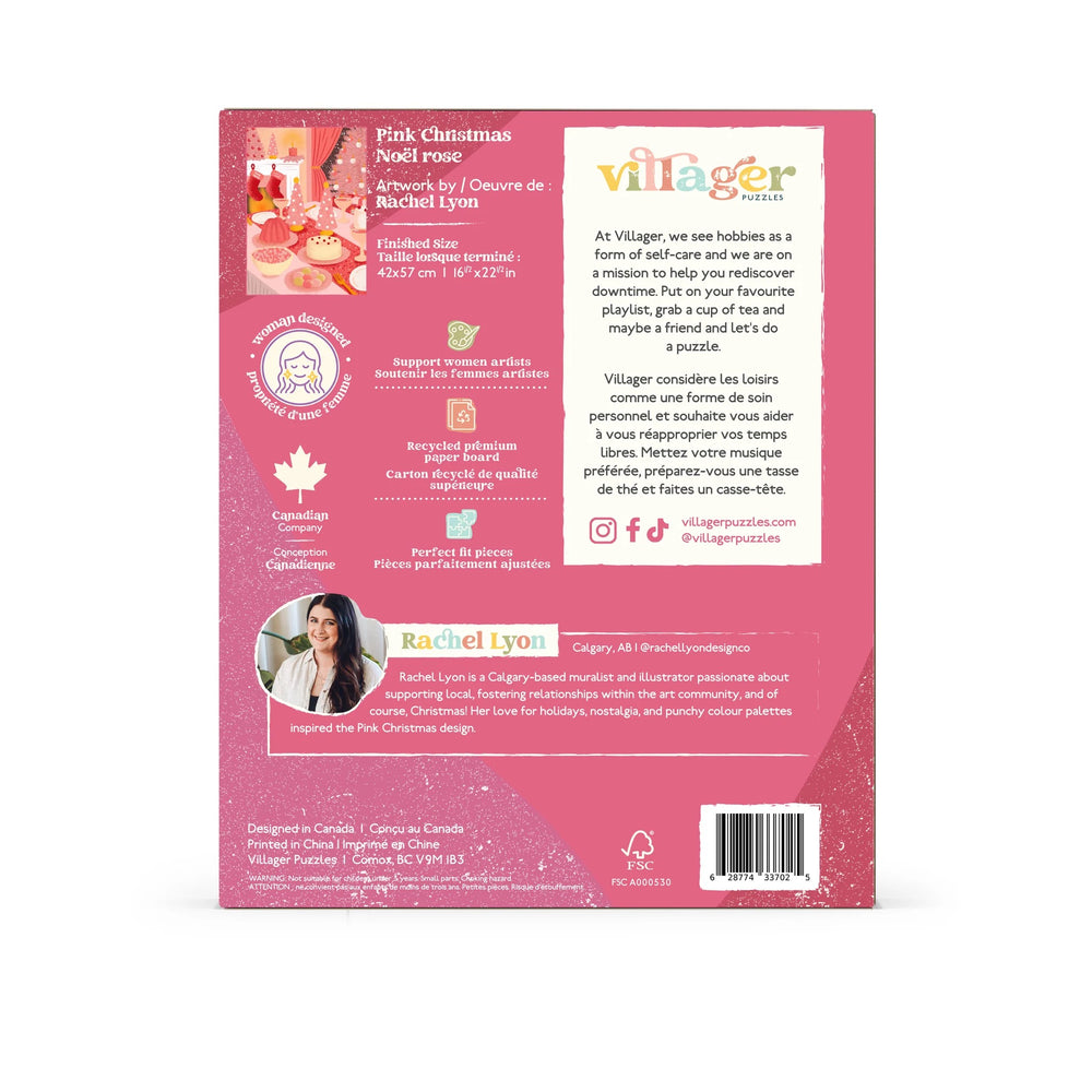 Pink Christmas | 500-Piece Puzzle for Adults