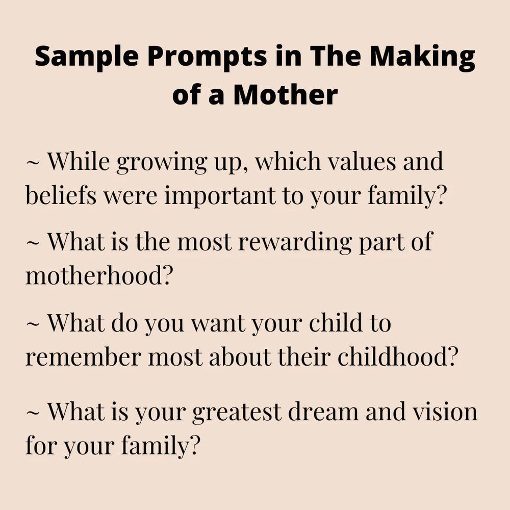 The Making of a Mother | Keepsake Book