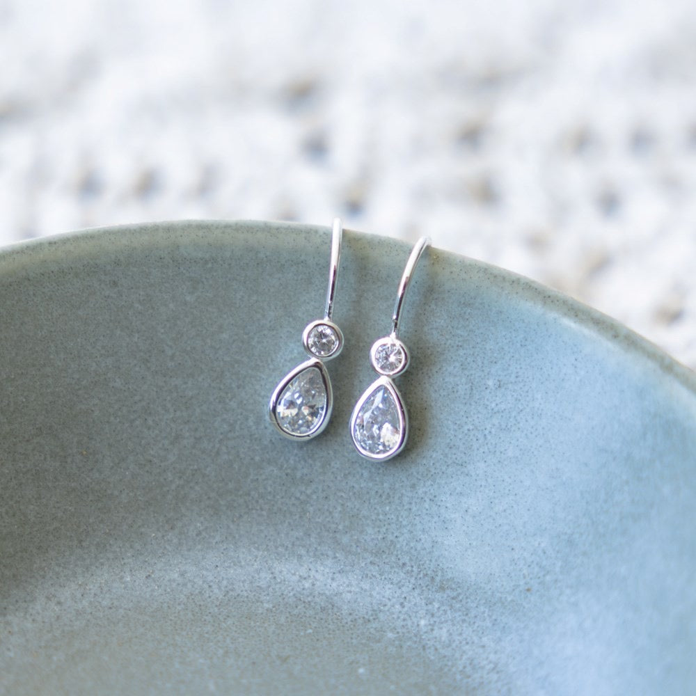 Aura Earrings| Clear